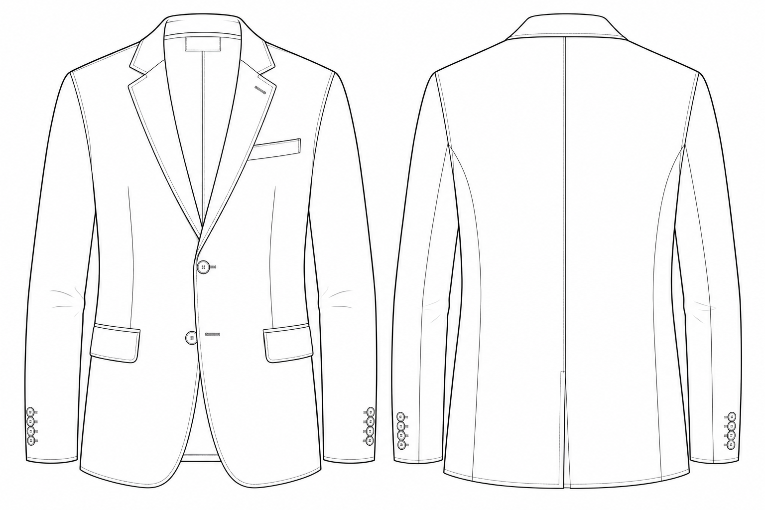 Blazer technical sketch