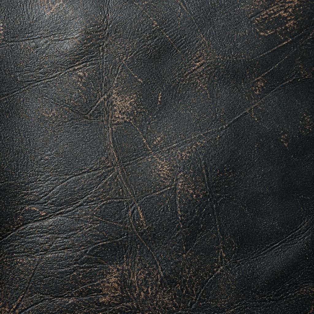 Distressed leather sample